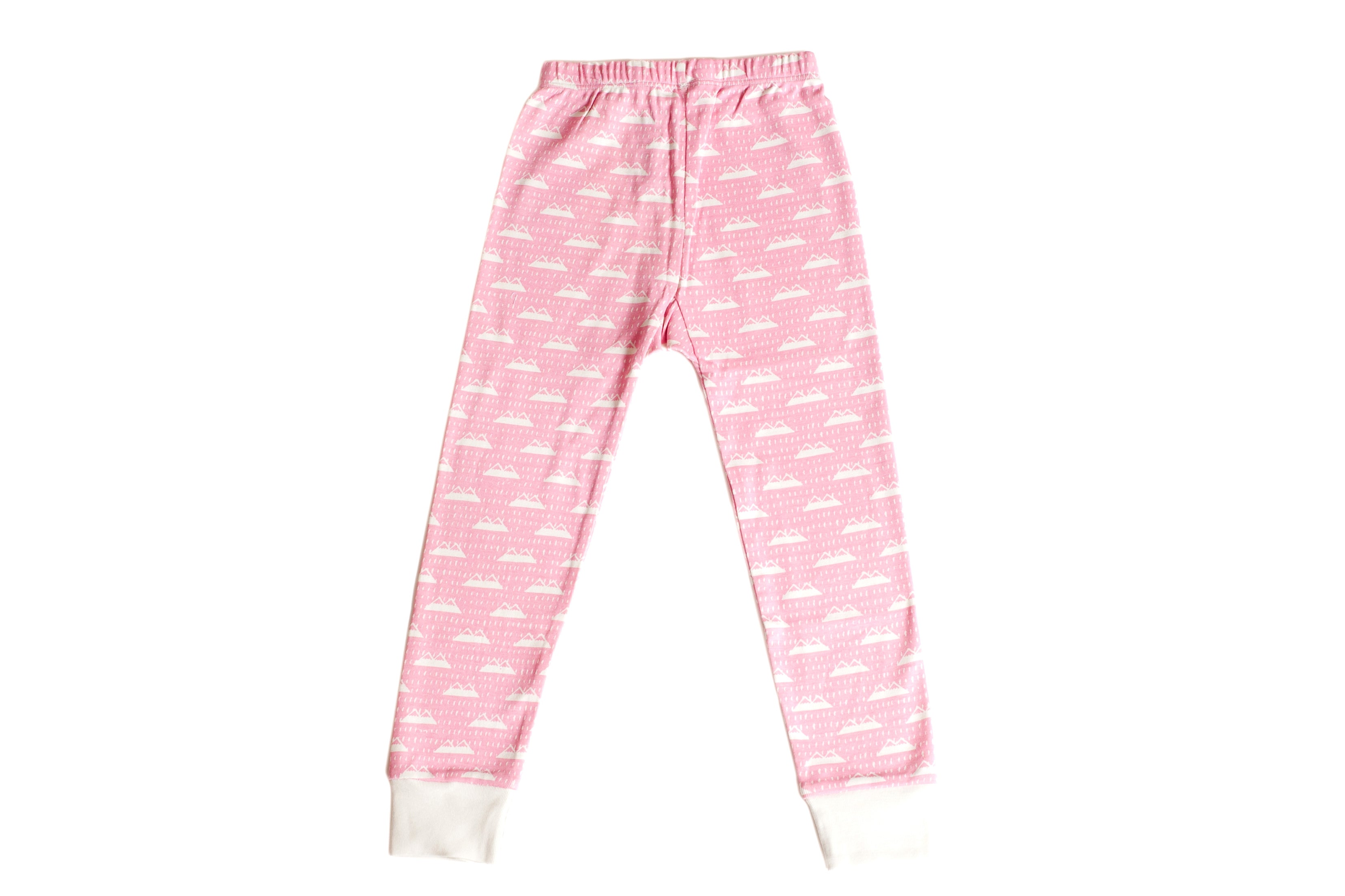 Organic Cotton Kids Long John PJ Set - BE BRAVE CANDYPINK