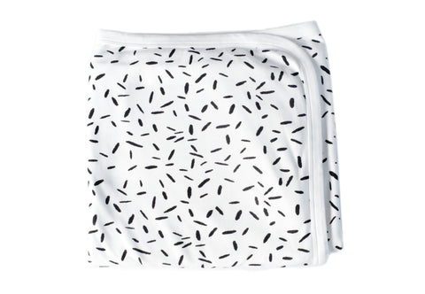 Organic Stroller Blanket - RIZ Monochrome