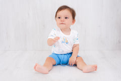 Organic Cotton Short Sleeve Bodysuit - Springtime Play