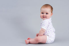 Organic Short Sleeve Bodysuit - RIZ Lavender