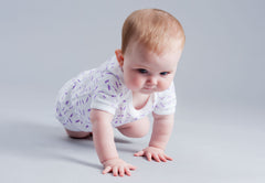 Organic Short Sleeve Bodysuit - RIZ Lavender