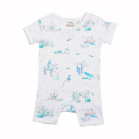 Organic Cotton Summer Growsuit - Springtime Play