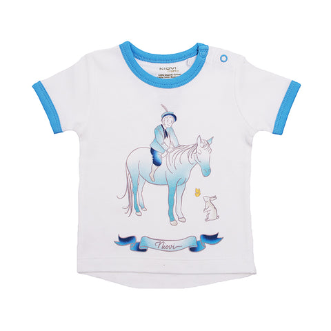 Organic Cotton Short Sleeve Baby T-Shirt - Springtime Prince