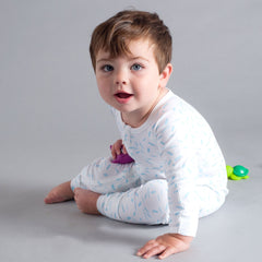 Organic Zip Romper - RIZ Sky