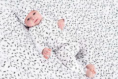 Organic Stroller Blanket - RIZ Monochrome