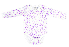 Organic Cotton Long Sleeve Bodysuit - RIZ Lavender