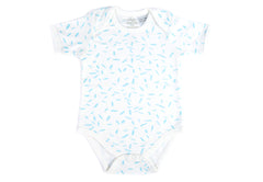 Organic Short Sleeve Bodysuit - RIZ Sky