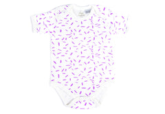Organic Short Sleeve Bodysuit - RIZ Lavender