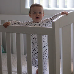 Organic Zip Romper - RIZ Monochrome