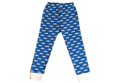 Organic Cotton Kids Long John PJ Set - SNOW MOUNTAIN NAVY