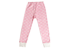 Organic Cotton Kids Long John PJ Set -  SNOW MOUNTAIN CANDYPINK