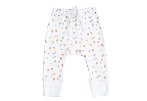 Organic Cotton Baby Pant  - AUTUMN LEAVES GOLD
