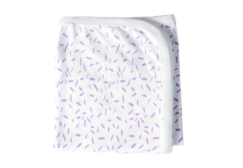 Organic Stroller Blanket - RIZ Lavender