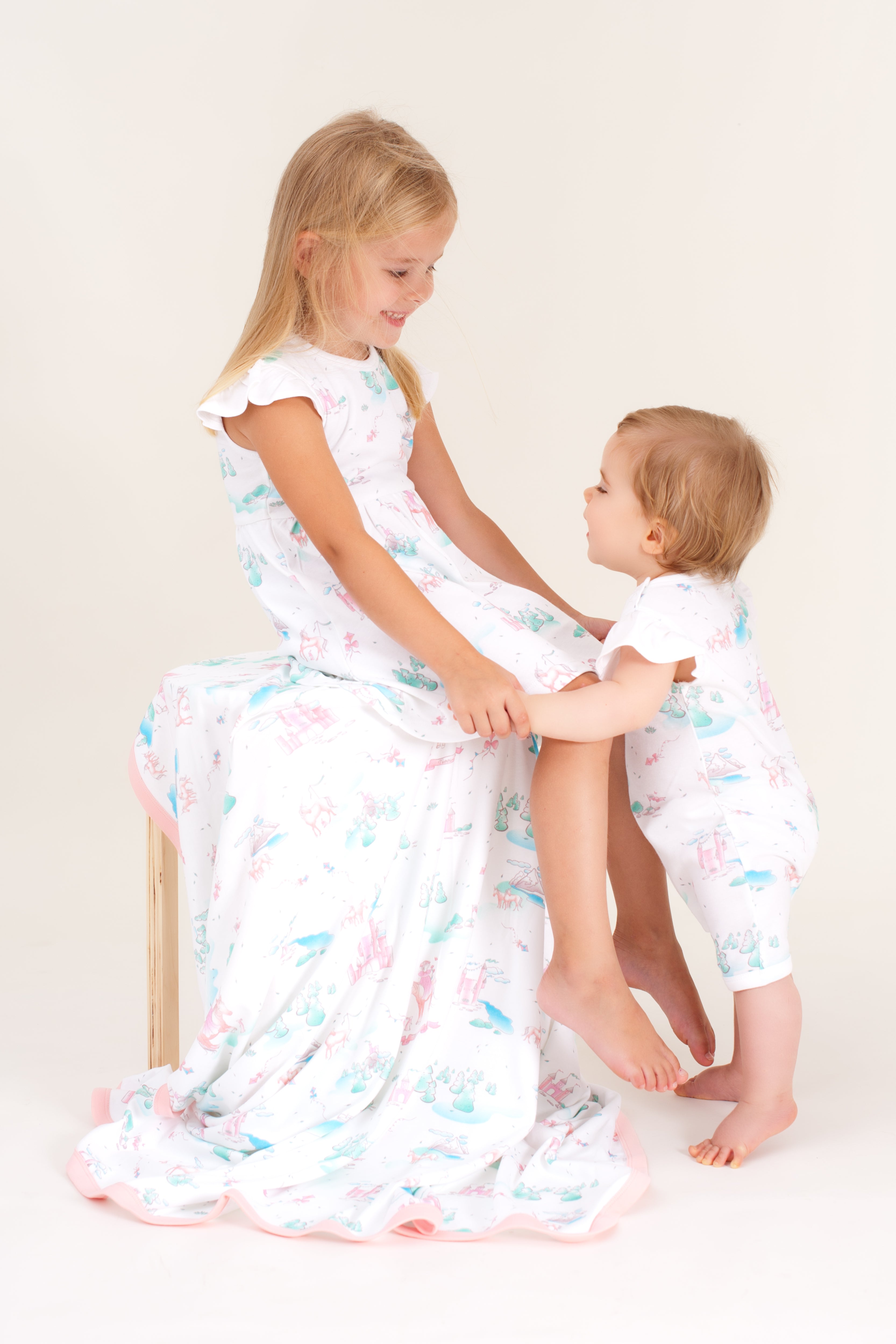 Organic Cotton Girls Summer Dress - Springtime Dream(Size 2-5)