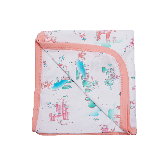 Organic Stroller Blanket  - Springtime Dream