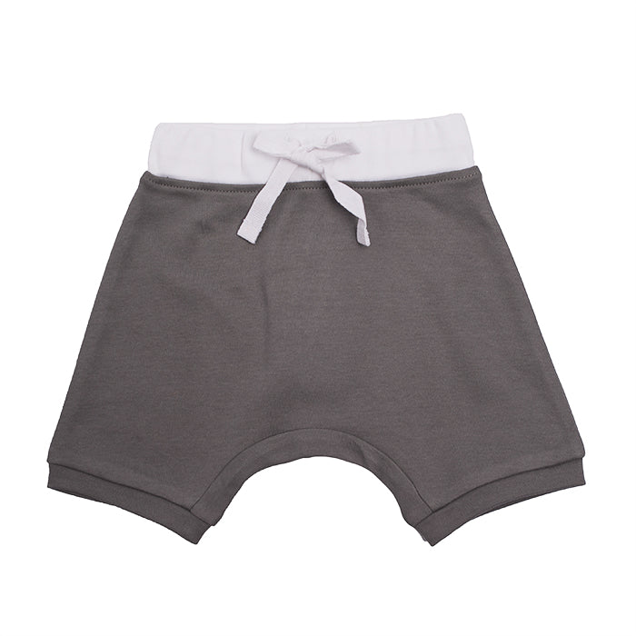 Organic Cotton Baby Shorts - Grey