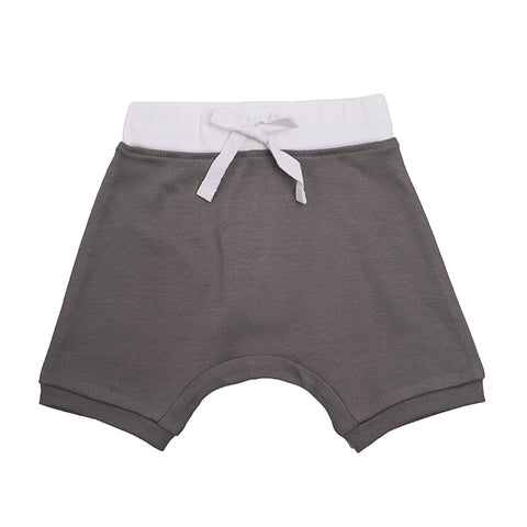 Organic Cotton Baby Shorts - Grey