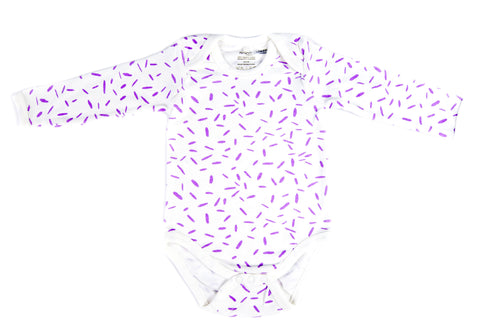 Organic Cotton Long Sleeve Bodysuit - RIZ Lavender